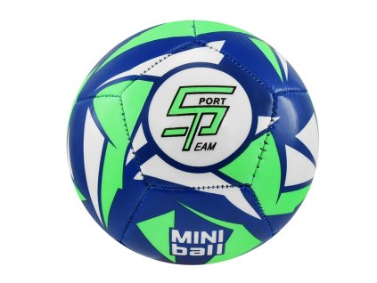 Fotbalový míč miniball SPORTTEAM® S2, modro-neon.zelený