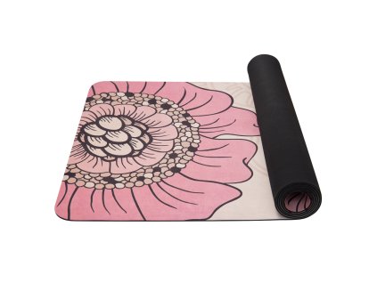 YATE Yoga Mat přírodní guma - vzor F  4 mm - béžová
