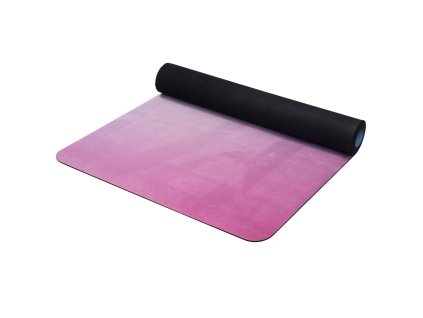 YATE Yoga Mat přírodní guma - vzor Z 4 mm - modrá/růžová