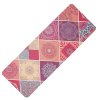 YATE Yoga Mat přírodní guma, 1 mm - vzor A  růžová
