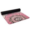 YATE Yoga Mat přírodní guma - vzor F  4 mm - béžová