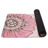 YATE Yoga Mat přírodní guma - vzor F  4 mm - béžová