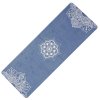 YATE Yoga Mat přírodní guma - vzor H 4 mm - modrá