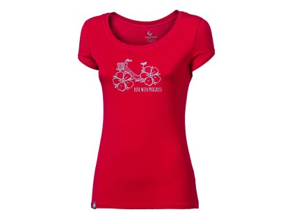 LIBERTA "FLOWBIKE" dámské triko s bambusem (Velikost S, Barva khaki)