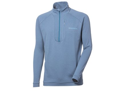 CUBIC ZIP pánská mikina s krátkým zipem (Velikost M, Barva modrošedá)