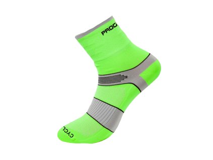 CYCLING HIGH SOX cyklistické ponožky (Velikost 35-38, Barva černá/bílá)