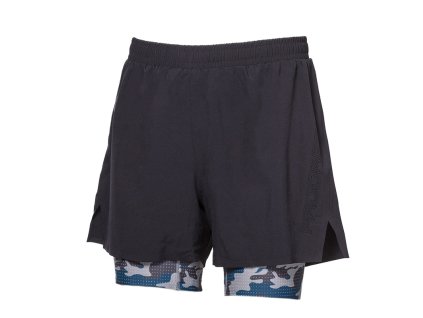 ARRANT pánské běžecké šortky 2v1 (Velikost S, Barva černá)