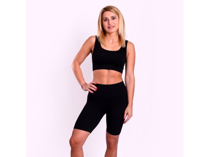 NOVA TOP dámský bezešvý top (Velikost S/M, Barva černá)