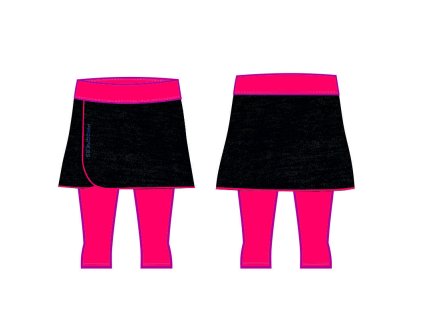 ALERTA 3Q dámská sportovní běžecká sukně 2v1 (Velikost S, Barva černá)