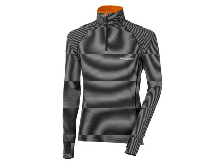 TOREZ ZIP LIMITED pánská funkční mikina s krátkým zipem (Velikost L, Barva černý proužek)