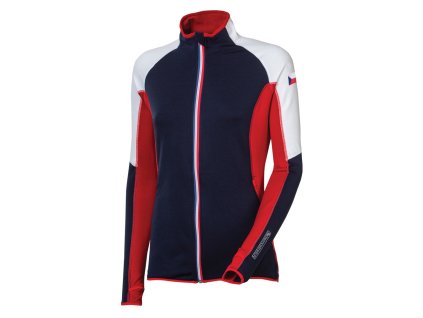 REPUBLICA dámská sportovní ČR mikina (Velikost S, Barva modrá/ bílá/ červená)