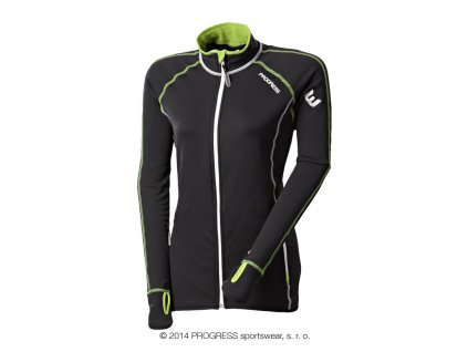 TISPA dámská funkční mikina (Velikost S, Barva tm.modrá/lososová)