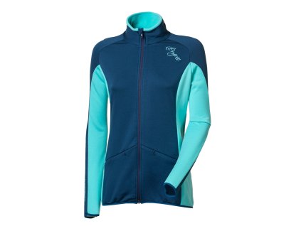 ODDA dámská funkční sportovní mikina (Velikost S, Barva bílá/vínová)