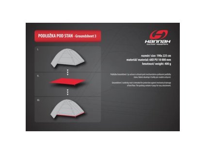 Podlážka HANNAH CAMPING GROUNDSHEET 3