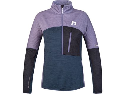 Dámská mikina HANNAH MEDA HZ, lavender gray/stratified sea mel