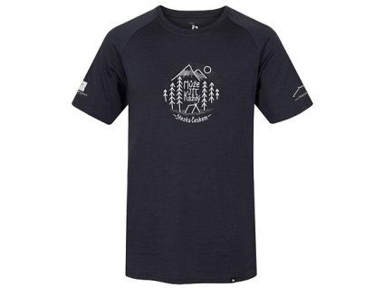 Pánské merino triko HANNAH STEZKA TAREGAN