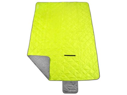 Spokey CANYON Kempingová deka, 200 x 140 cm, šedo-zelená