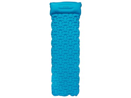 Spokey AIR BED PILLOW BIG Nafukovací matrace s polštářkem, 213 x 62 x 6 cm, R-Value 2.5, modrá