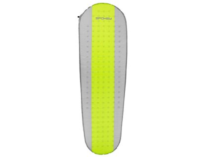 Spokey AIR MAT Samonafukovací karimatka, 185 x 55 x 3 cm, R-Value 3, šedo-zelená