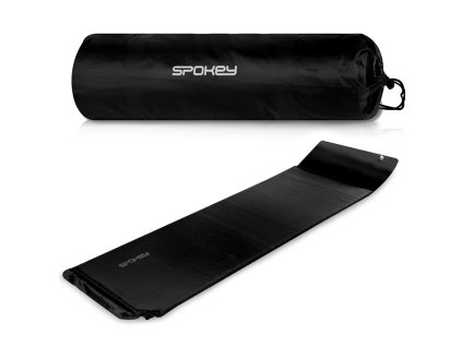 Spokey SAVORY PILLOW Samonafukovací karimatka s polštářkem, 186 x 50 x 2,5 cm, R-Value 3.6, černá
