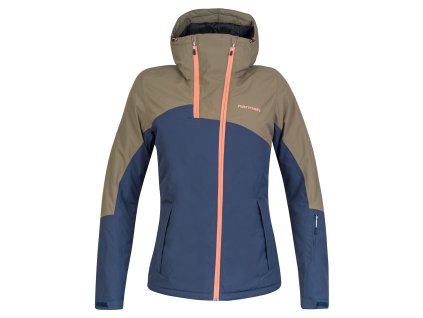 Dámská bunda HANNAH MAKY COL (Velikost 40, Barva burnt olive/mood indigo)