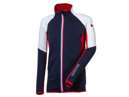 REPUBLICO JUNIOR dětská funkční ČR mikina (Velikost 128/1, Barva modrá/ bílá/ červená)