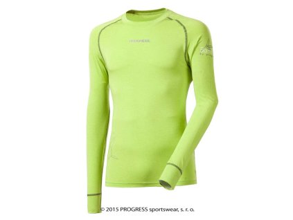 E NDR pánské tričko dlouhý rukáv bambus (Velikost M, Barva černá)