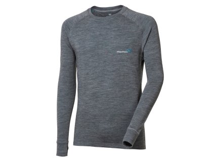 MB TDR pánské funkční triko s dlouhým rukávem (Velikost M, Barva tm.šedá/kari)