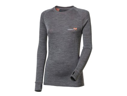 MB TDRZ dámské termo triko s dlouhým rukávem (Velikost XS, Barva tm.šedá/levandule)
