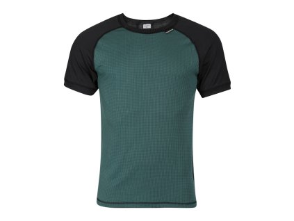 MS TKR pánské funkční tričko s krátkým rukávem (Velikost S, Barva černá (šedá)/petrol (sv.modrá))
