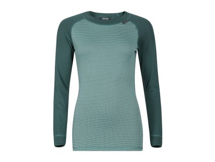 MS TDRZ dámské funkční tričko s dlouhým rukávem (Velikost S, Barva zelená (šedá)/mint (šedá))