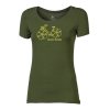 LIBERTA "FLOWBIKE" dámské triko s bambusem (Velikost S, Barva khaki)