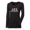 SONJA "TRACK LADY" dámské triko s dlouhým rukávem s bambusem (Velikost S, Barva černá)