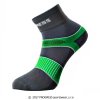 CYCLING SOX cyklistické ponožky (Velikost 35-38, Barva šedá/zelená)