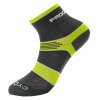 CYCLING SOX cyklistické ponožky (Velikost 35-38, Barva šedá/zelená)