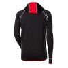 TOREZ HOODY pánská funkční mikina s kapucí (Velikost M, Barva černá/červená)