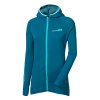TISPA MERINO HOODY dámská funkční sportovní mikina s kapucí (Velikost S, Barva petrol)