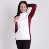 ODDA dámská funkční sportovní mikina (Velikost S, Barva bílá/vínová)