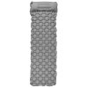Spokey AIR BED PILLOW Nafukovací matrace s polštářkem, 190 x 60 x 6 cm, R-Value 2.5, šedá