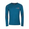 MW NDRD dětské merino triko s dlouhým rukávem (Velikost 116/1, Barva modrý melír)