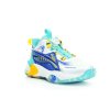 JUNIOR BASKETBALL dětské sportovní boty (Velikost 30, Barva bílá/modrá/tyrkys)