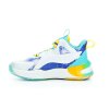 JUNIOR BASKETBALL dětské sportovní boty (Velikost 30, Barva bílá/modrá/tyrkys)