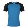 MS TKR pánské funkční tričko s krátkým rukávem (Velikost S, Barva černá (šedá)/petrol (sv.modrá))