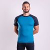 MS TKR pánské funkční tričko s krátkým rukávem (Velikost S, Barva černá (šedá)/petrol (sv.modrá))