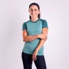 MS TKRZ dámské funkční tričko krátký rukáv (Velikost S, Barva zelená (šedá)/mint (šedá))