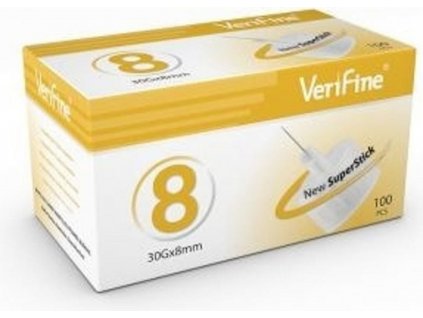 Verifine jehly 8 30G 0,30 x 8 mm 100 ks