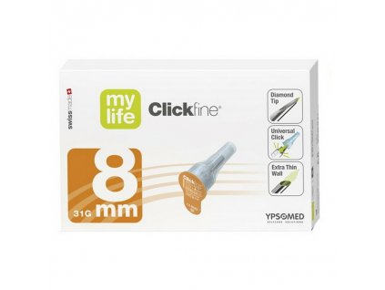 clickfine mylife inzulinove jehly 31g 8 mm 100 ks 2405556 1000x1000 square