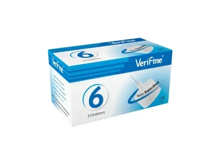 Inzulínové jehly Verifine 6 mm
