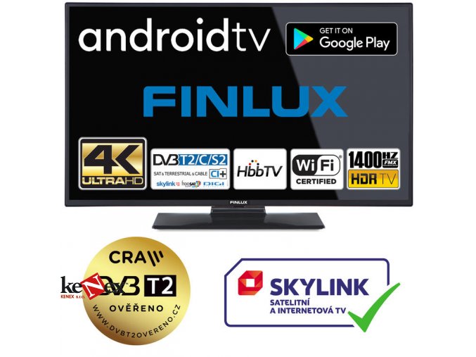 finlux 50fuf7070 android tv hdr uhd t2 sat wifi
