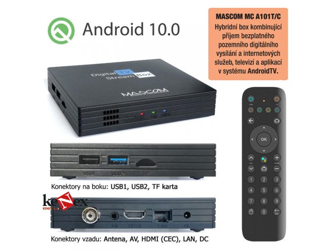 mc a101t c android tv 10 0 dvb t2 4k hdr ovladac s tv control,1